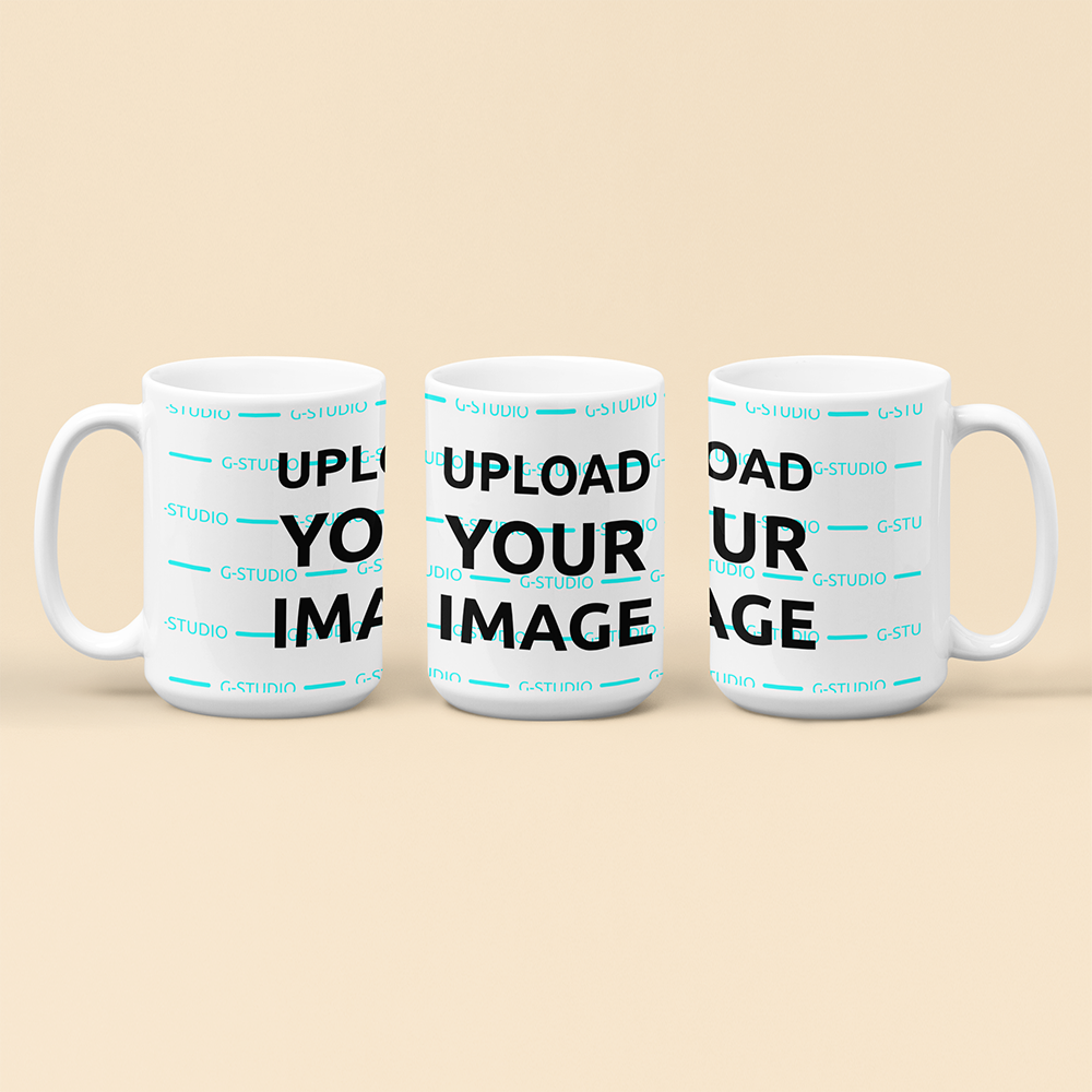 3X MUGS 3D MOCKUP