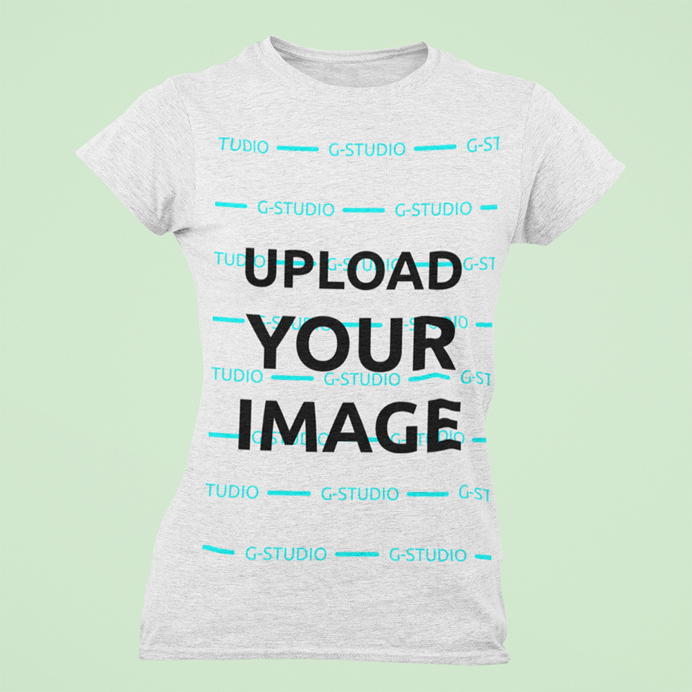 SHORT SLEEVE CREW NECK TEE SHIRT 3D MOCKUP