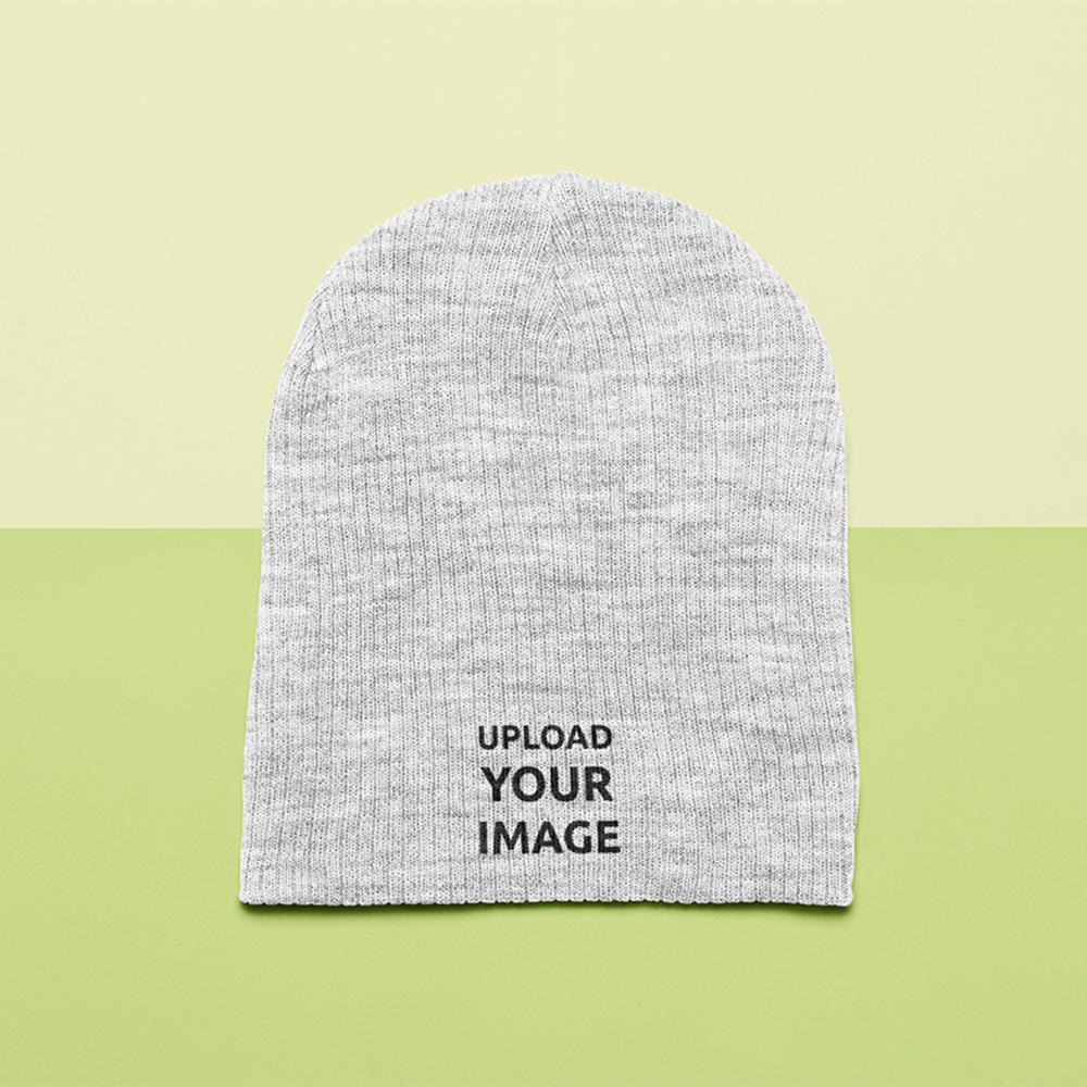 KNITTED BEANIE FLAT LAY MOCK UP