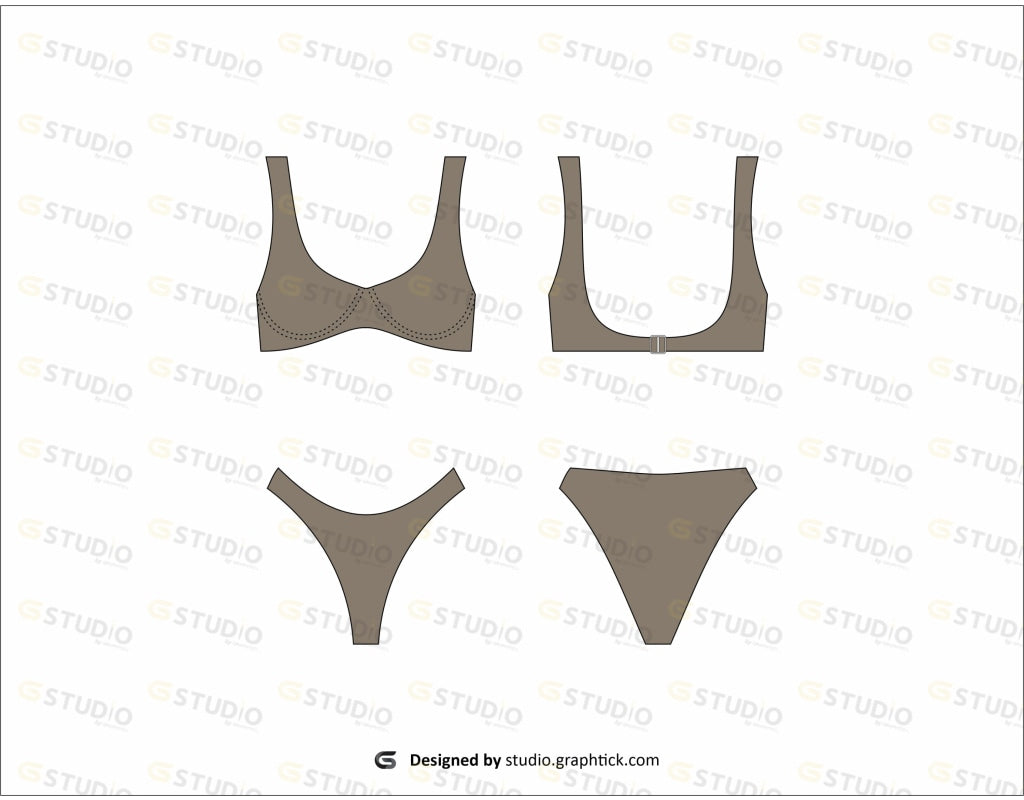 Bikini Flat Sketch