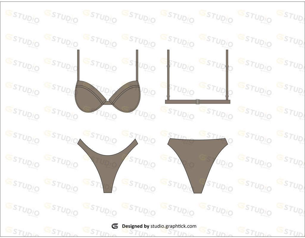 Bikini Flat Sketch