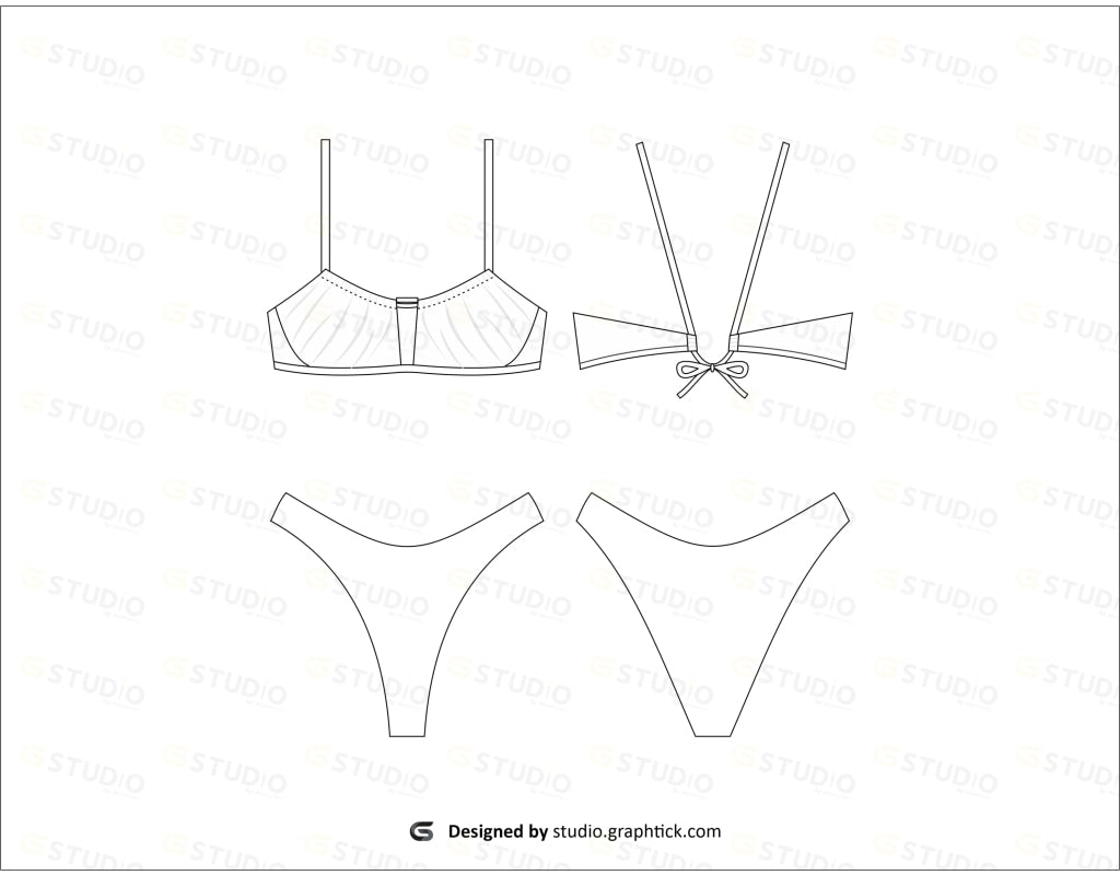 Bikini Flat Sketch