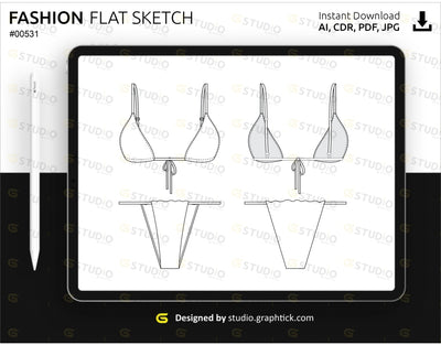 Bikini Flat Sketch