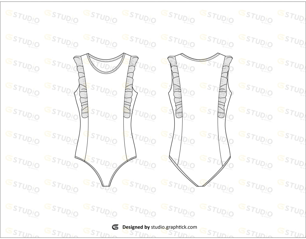 Bodysuit Flat Sketch