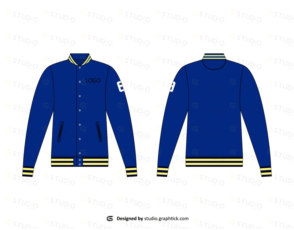 Bomber Jacket Flat Sketch Bomber Jacket