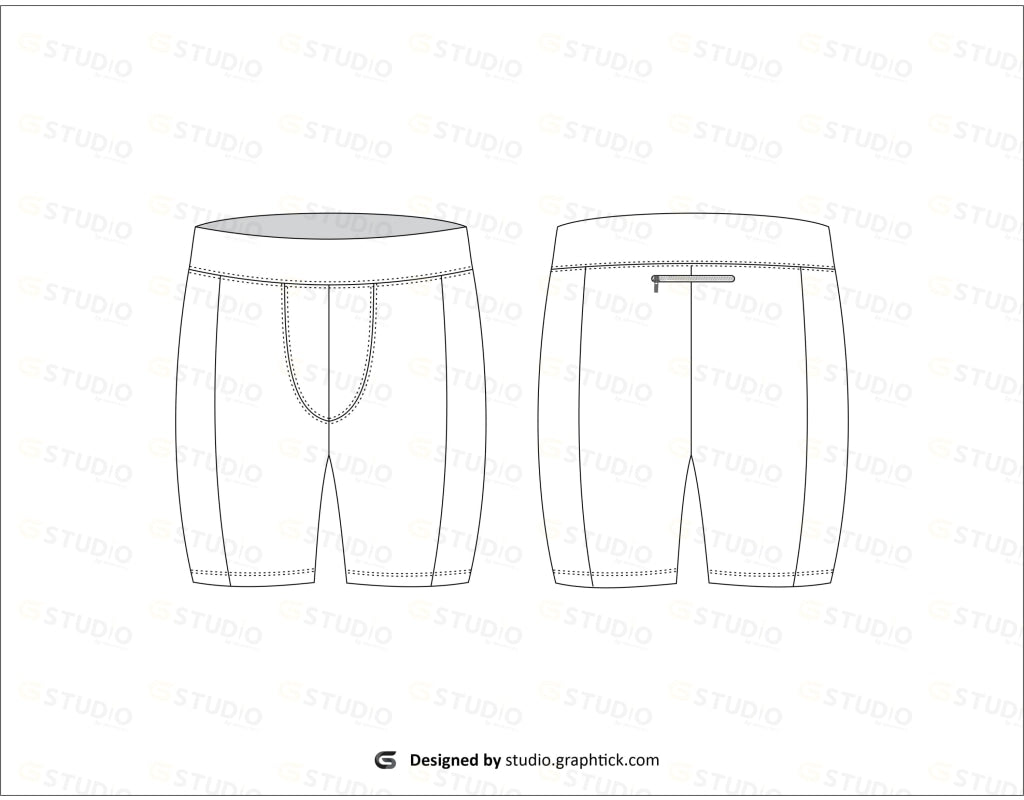 Boxer Briefs Flat Sketch Underwear
