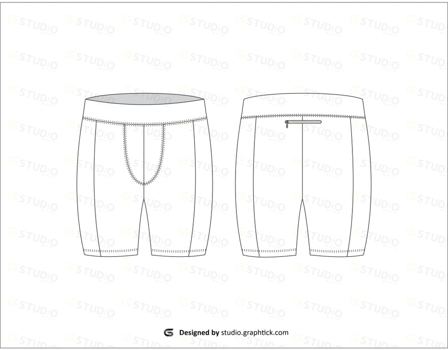 Boxer Briefs Flat Sketch Underwear