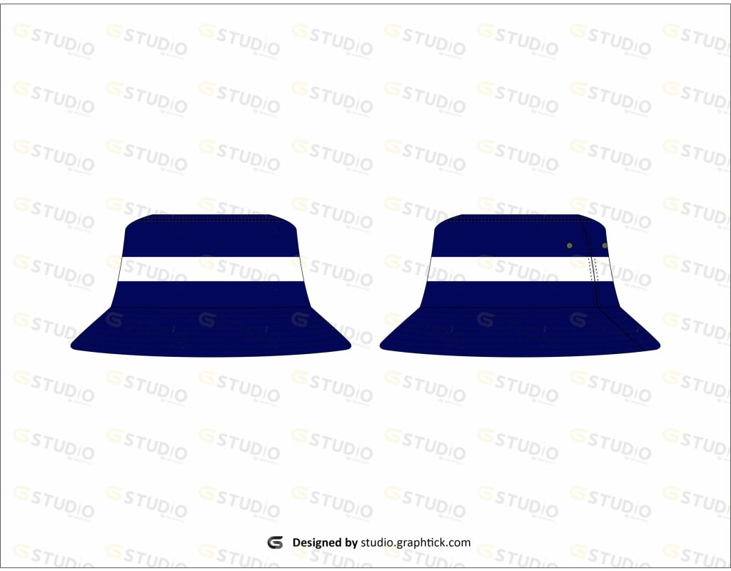 Bucket Hat Flat Sketch