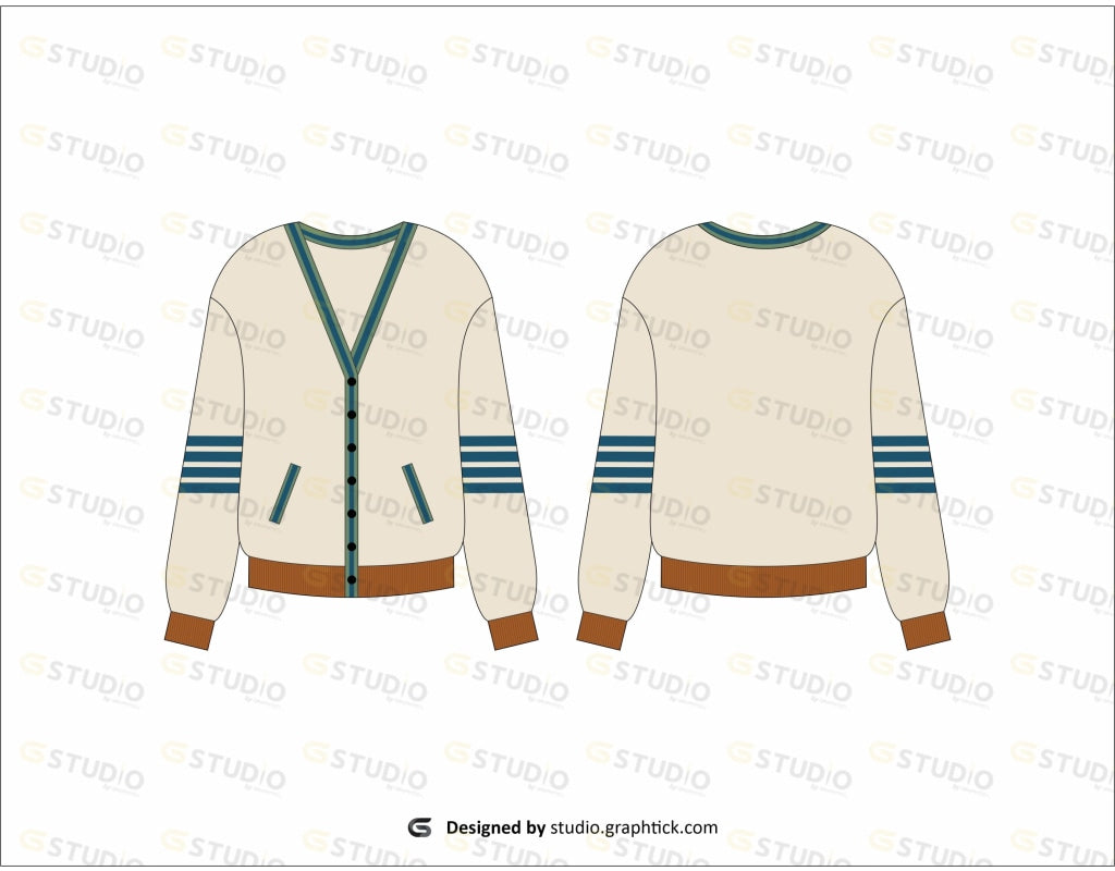 Cardigan Flat Sketch Sweater