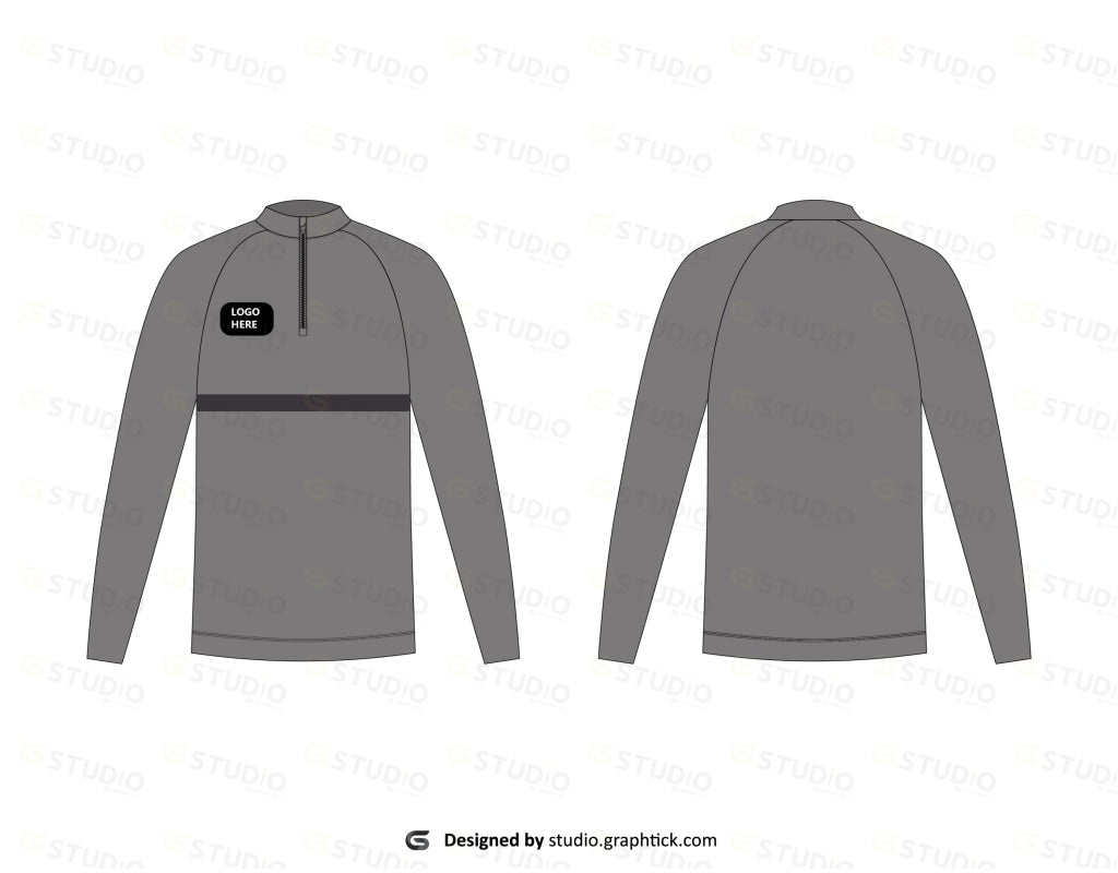 Full Sleeve Rashguard Flat Sketch Rashgaurd