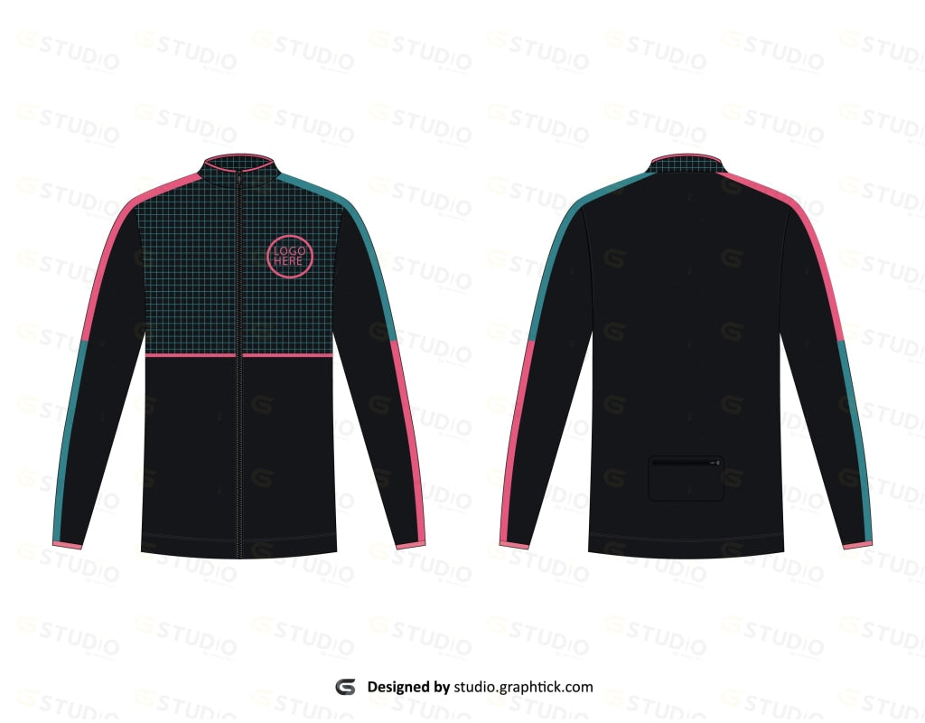 Full Sleeve Rashguard Flat Sketch Rashgaurd