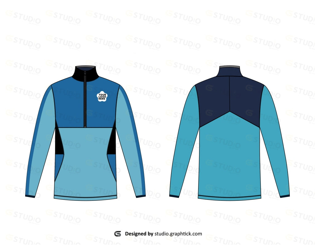 Full Sleeve Rashguard Flat Sketch Rashgaurd