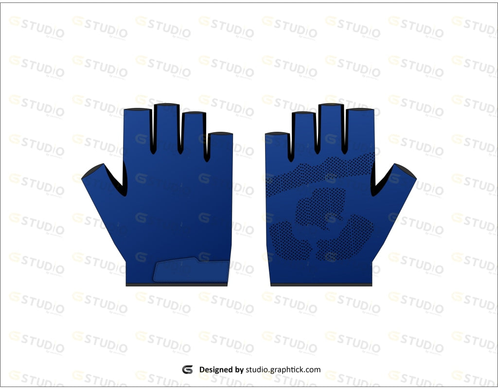 Gaming Gloves Flat Sketch