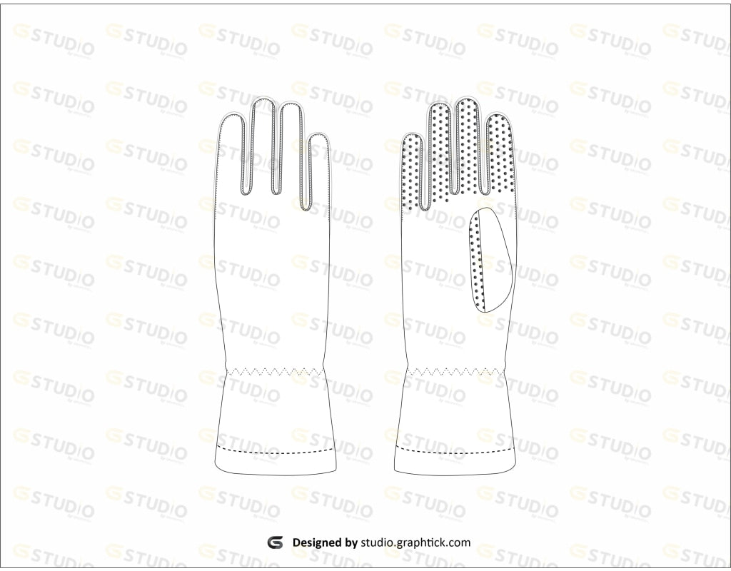 Gloves Flat Sketch