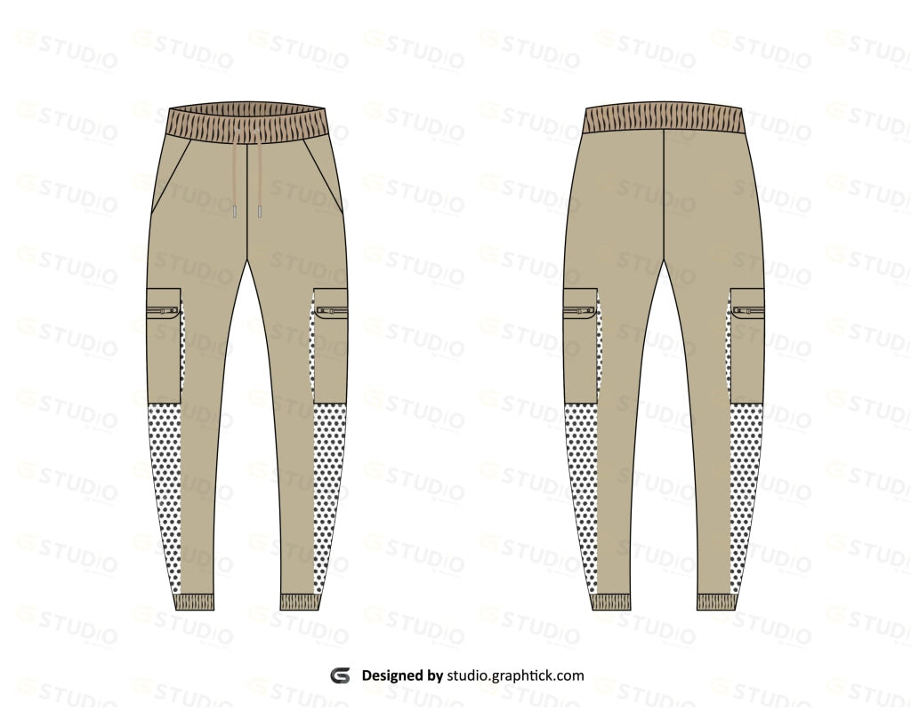 Jogger Pants Flat Sketch