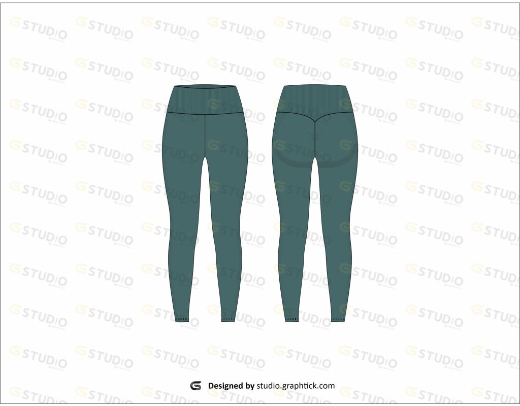 Legging Flat Sketch Leggings