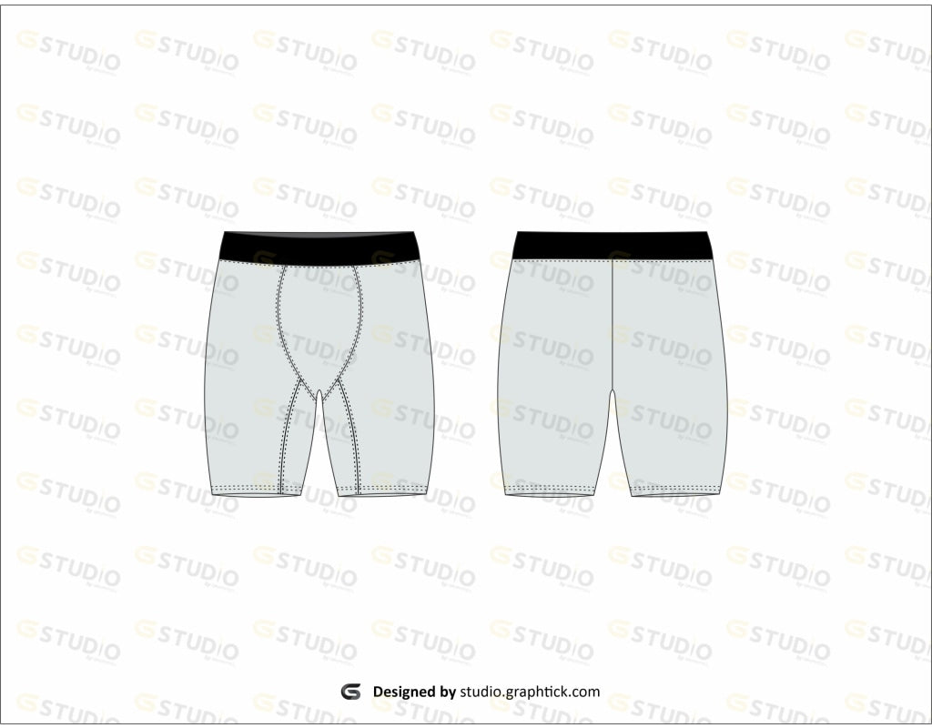 Mens Boxer Brief Flat Sketch Briefs