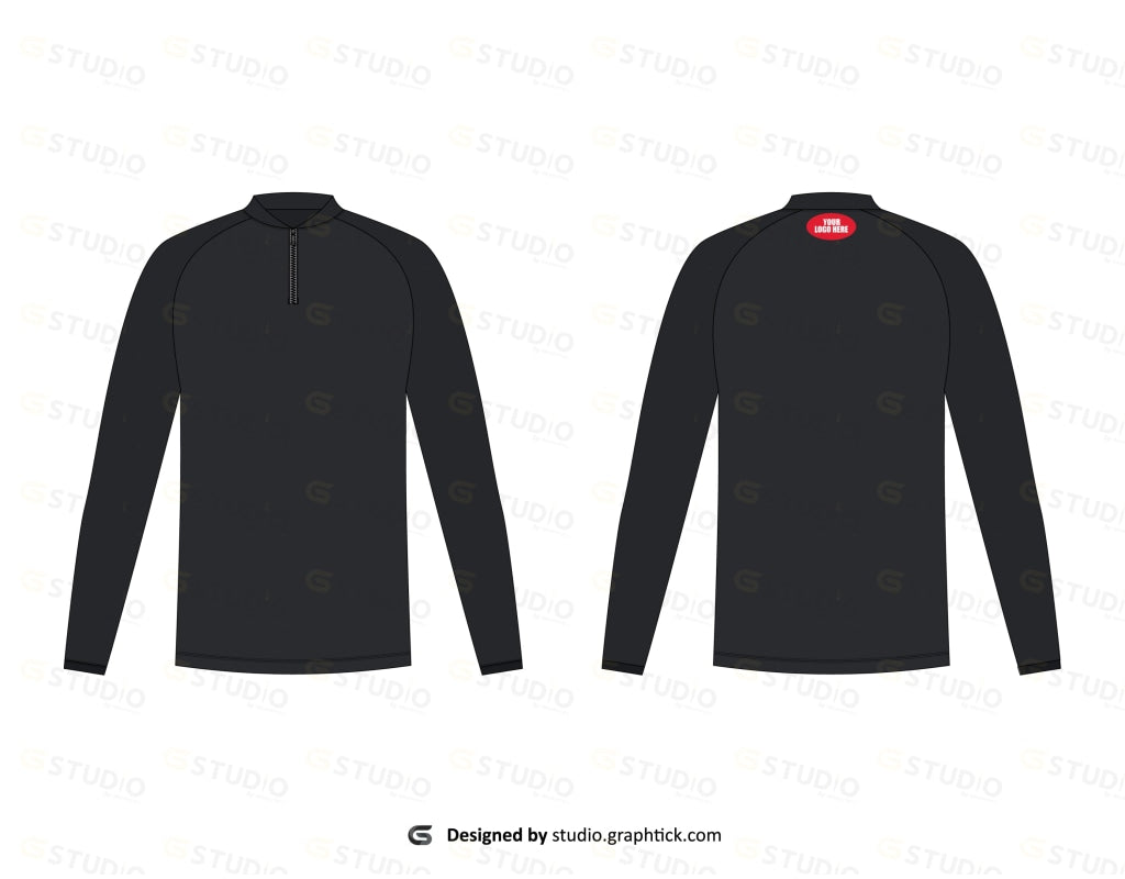 Mens Full Sleeve Top Flat Sketch Rashgaurd