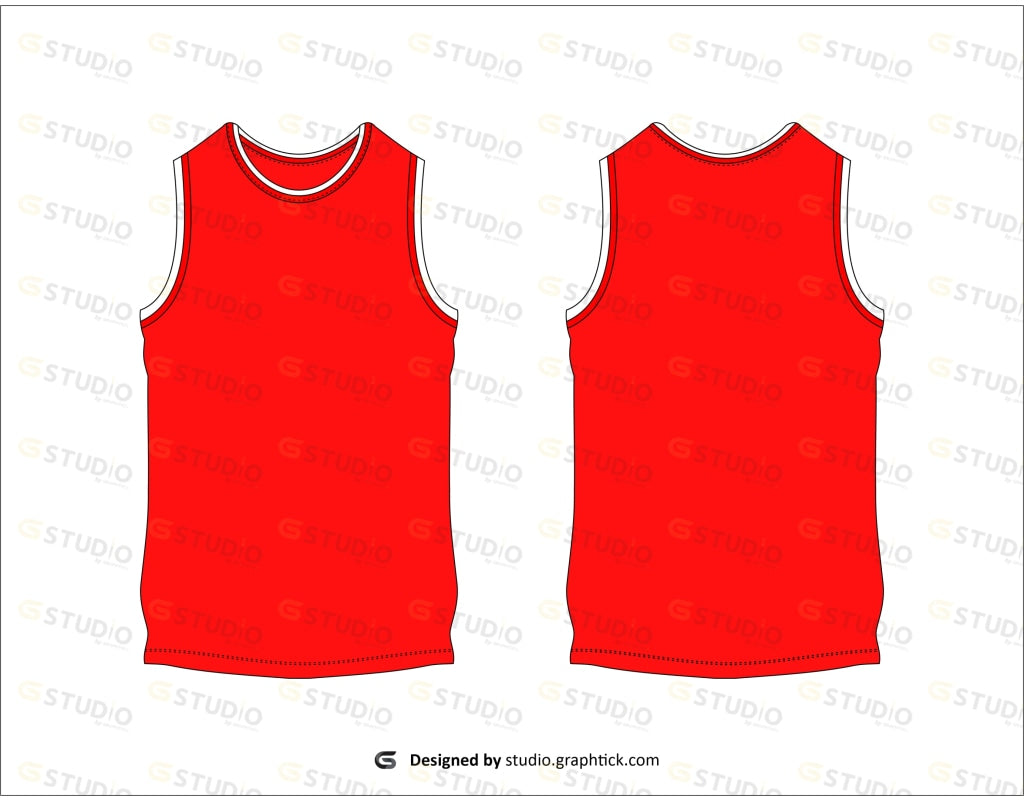 Mens Jersey Flat Sketch