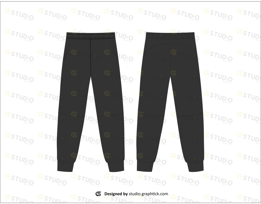 Mens Jogger Pant Flat Sketch Pants