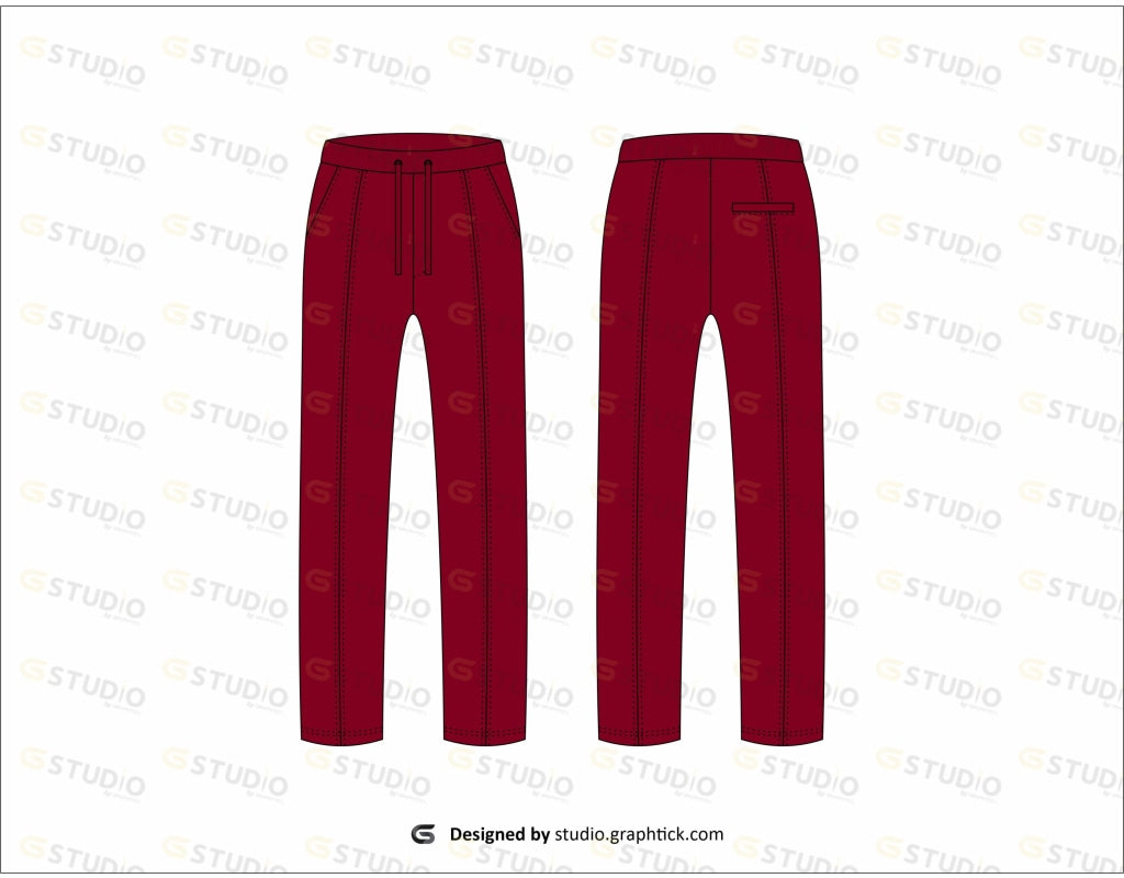 Mens Jogger Pant Flat Sketch Pants