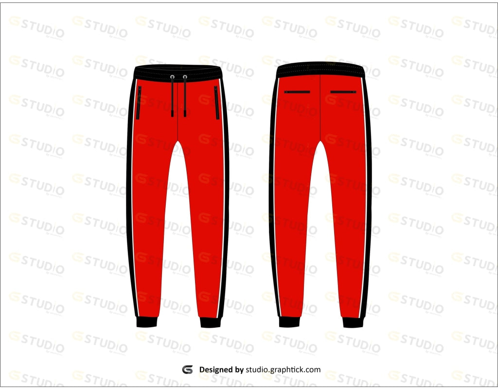 Mens Jogger Pant Flat Sketch Pants