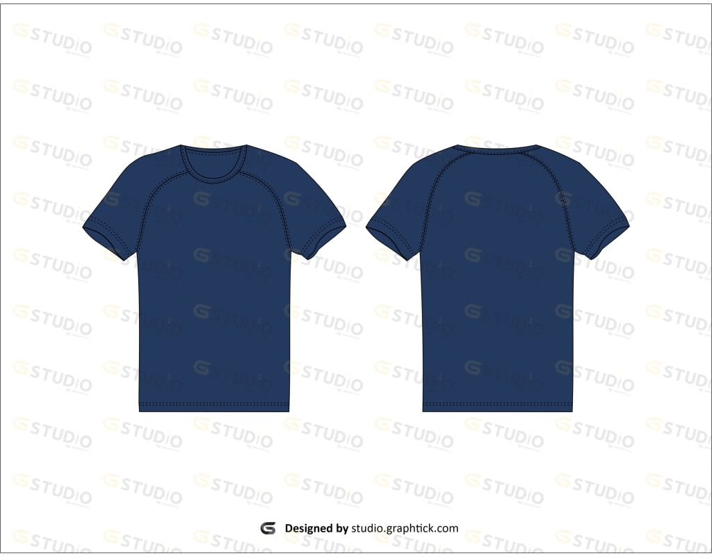 Mens Raglan Sleeve Tee Shirt