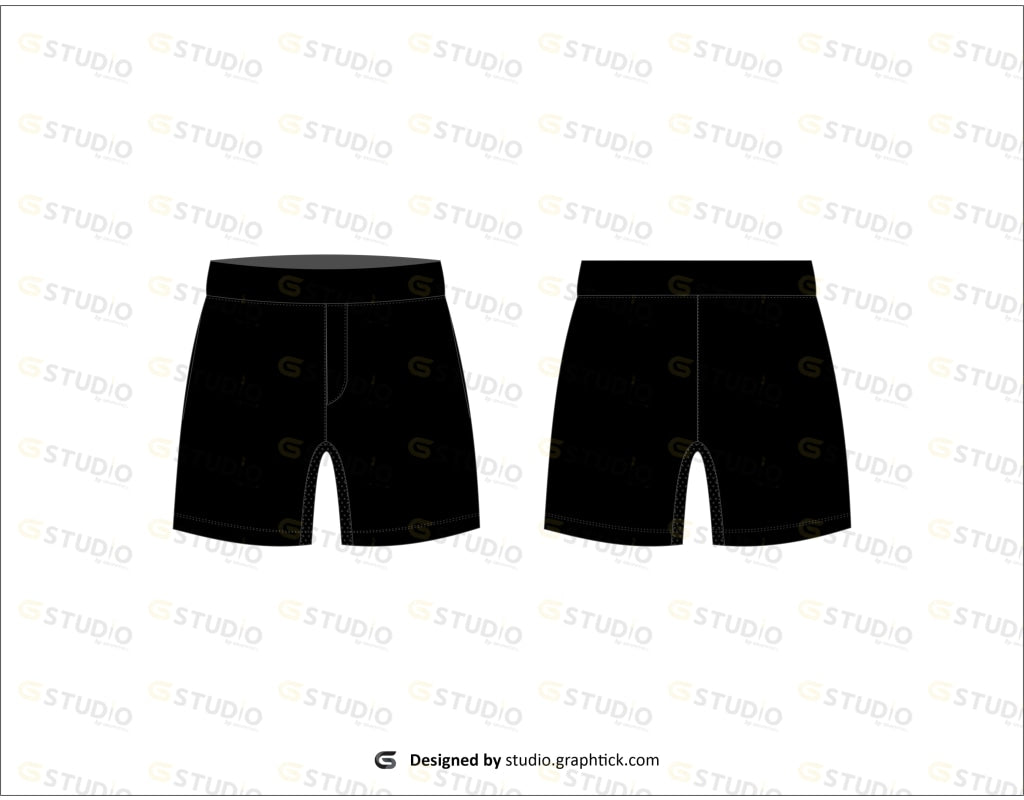 Mens Shorts Flat Sketch