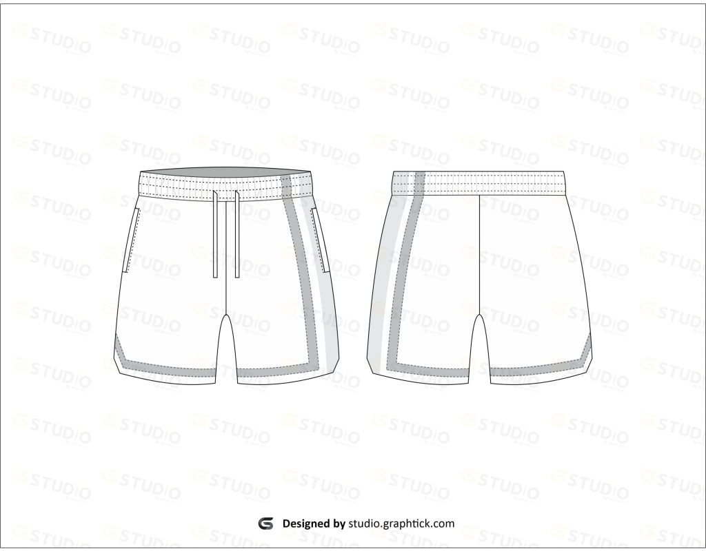 Mens Surf Shorts Flat Sketch Shorts
