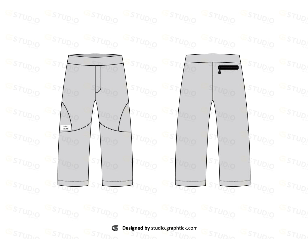 Mens Trouser Flat Sketch