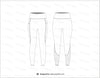Seamless Leggings Flat Sketch Activewear