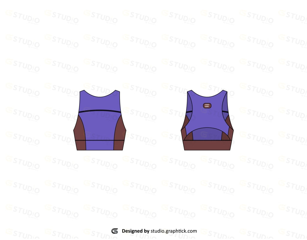 Sports Bra Flat Sketch