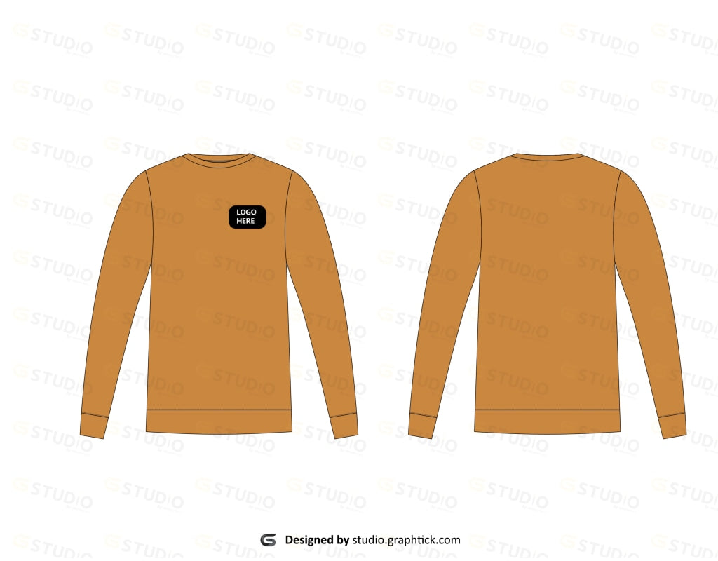 Sweatshrit Flat Sketch Sweatshirt