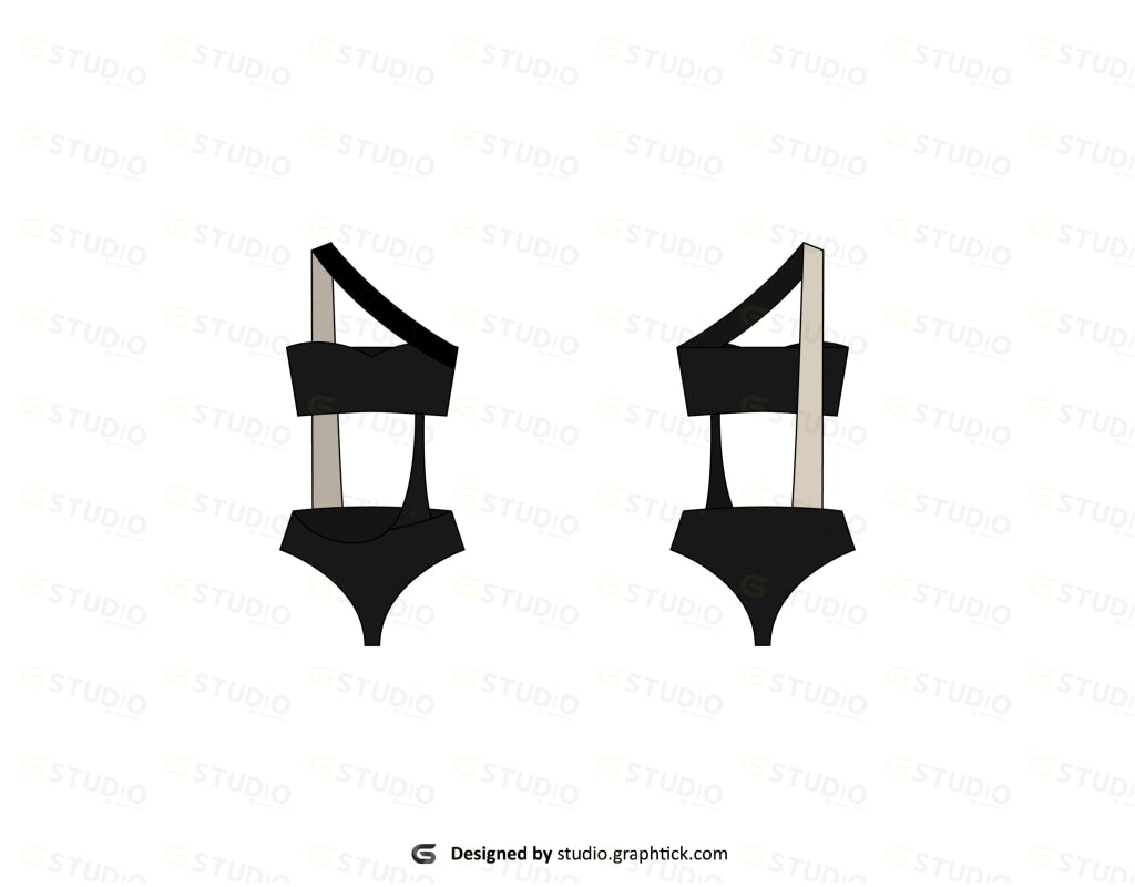 Swimsuit Flat Sketch