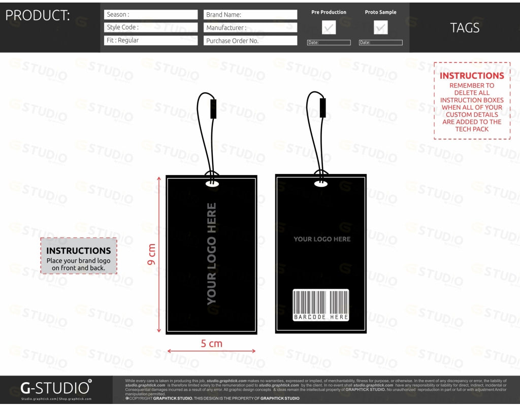Tech Pack Blank Template