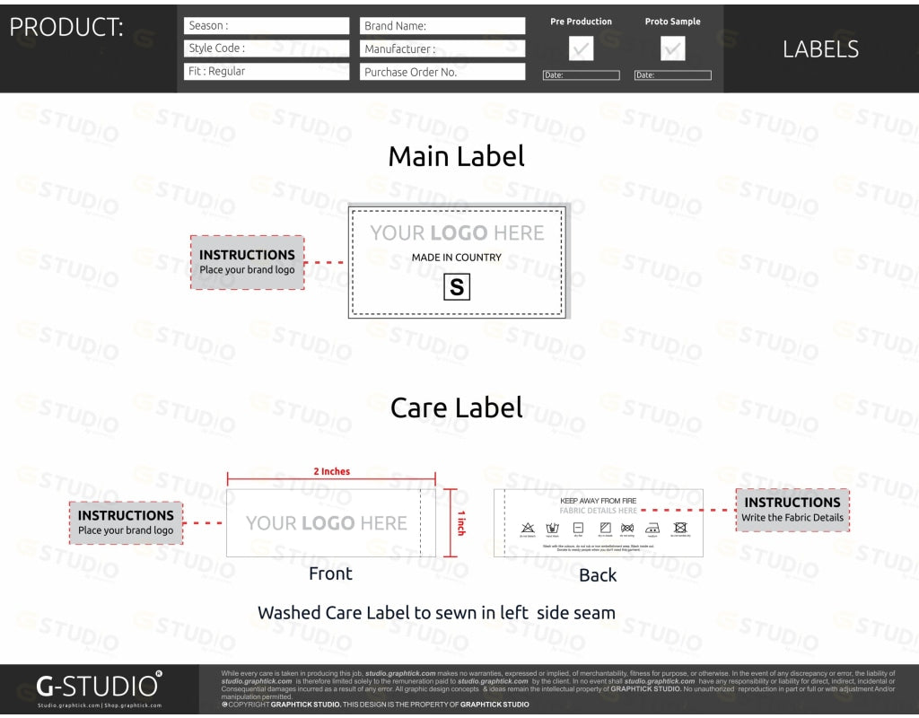 Tech Pack Blank Template