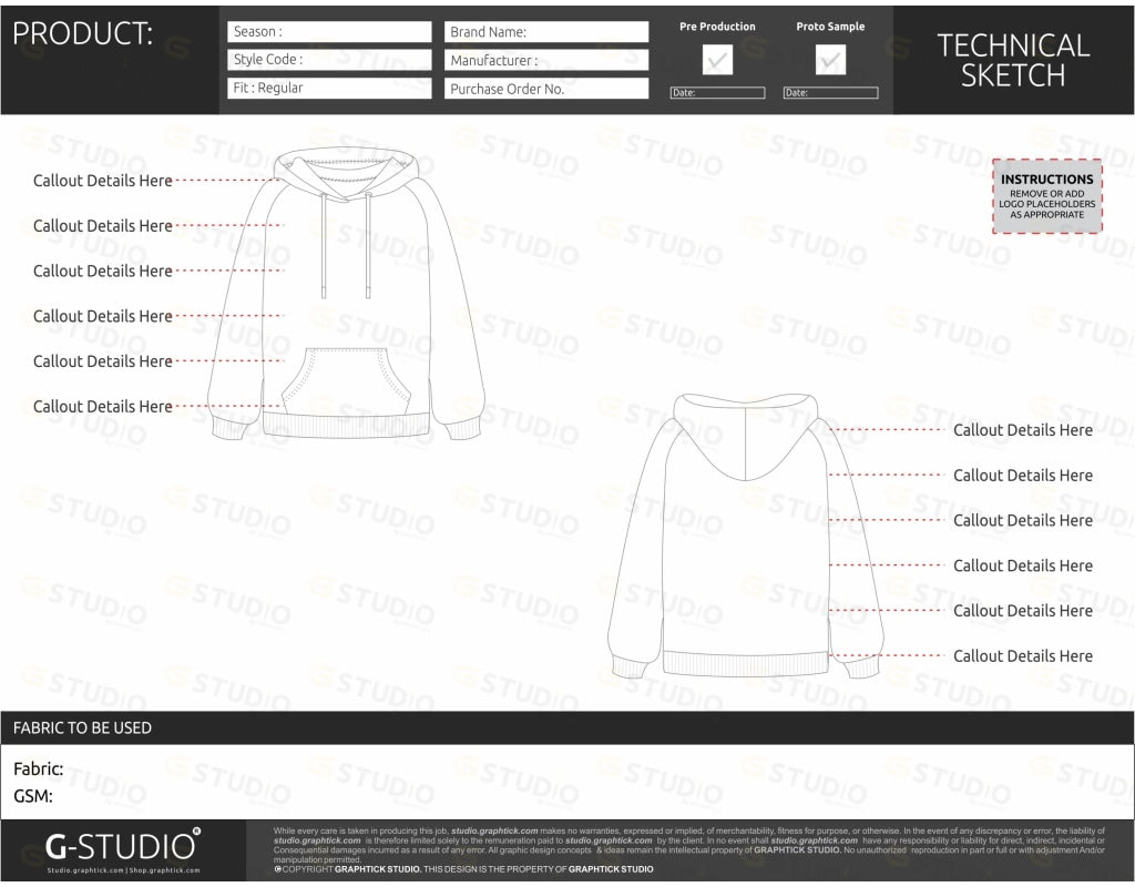 Tech Pack Blank Template