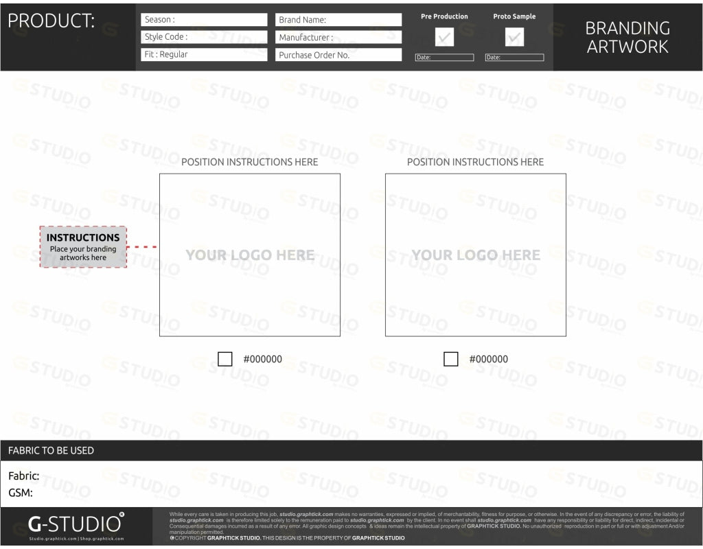 Tech Pack Blank Template