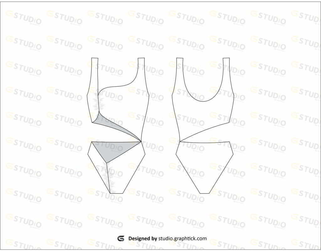 Womens Dress Flat Sketch Dress