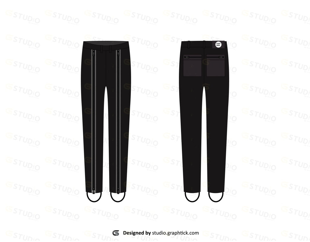 Womens Pants Flat Sketch