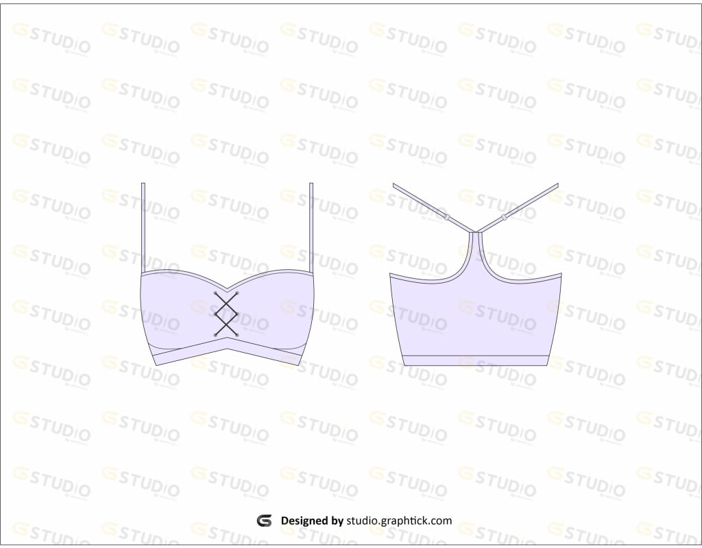 Womens Spots Bar Flat Sketch Sports Bra
