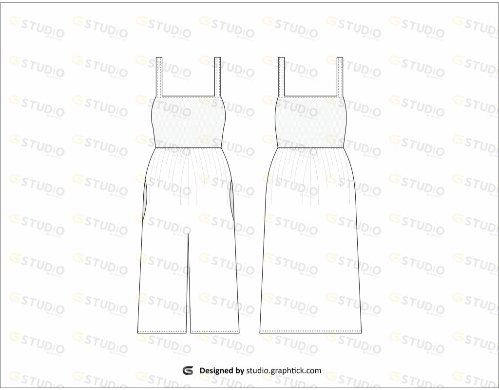 Womens Suit Flat Sketch