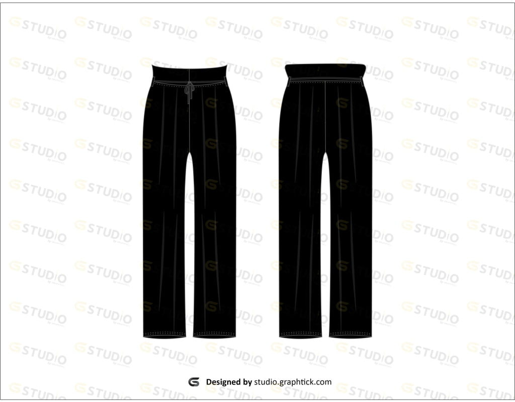 Womens Trouser Flat Sketch
