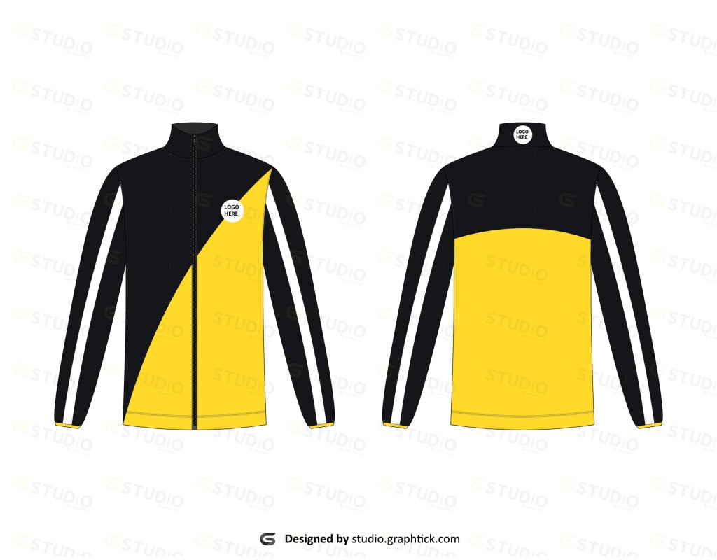 Zipper Jacket Flat Sketch