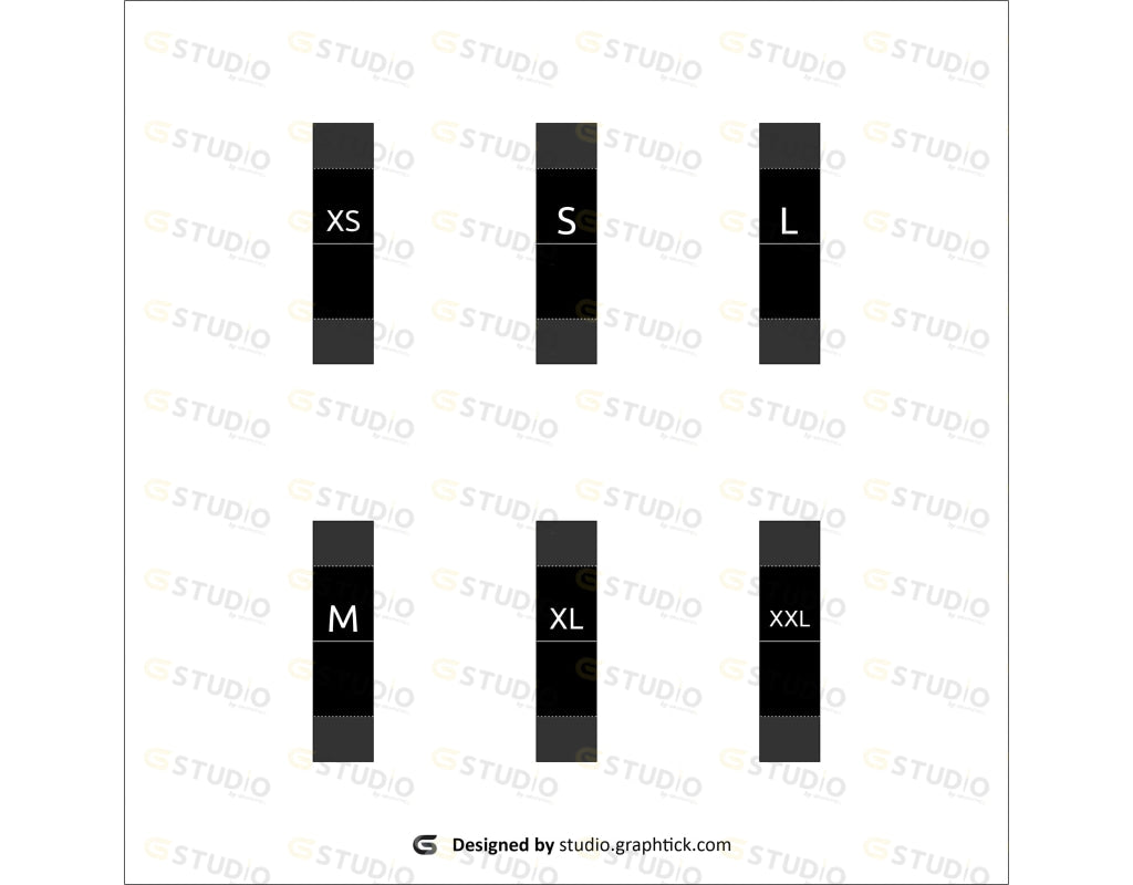Size Label Label Design – shop.graphtick.com