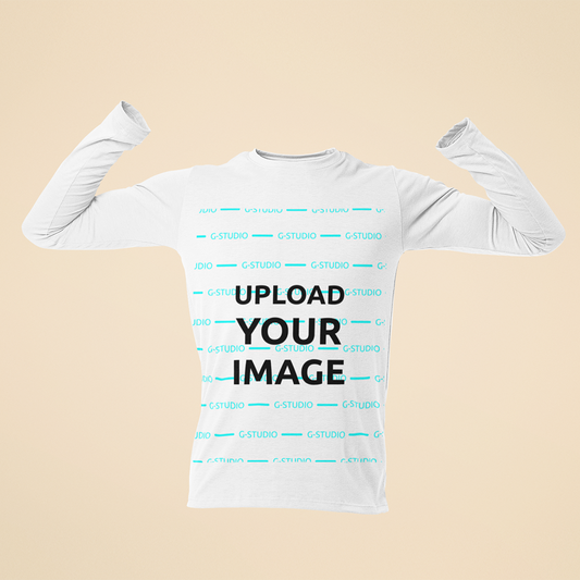 FULL SLEEVE TEE SHIRT 3D MOCKUP