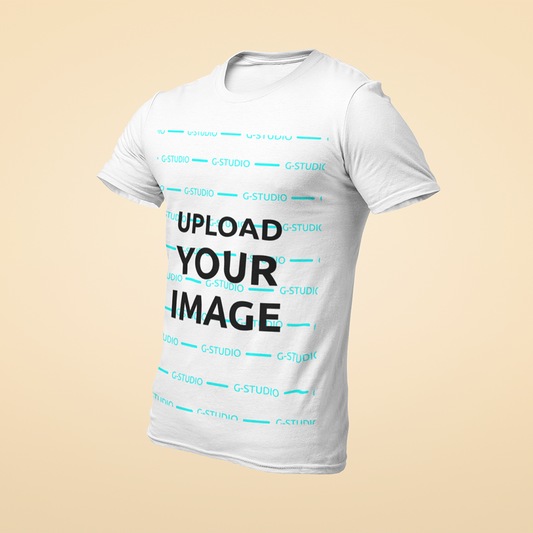 MENS CREWNECK SHORT SLEEVE TEE SHIRT 3D MOCKUP