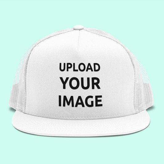 TRUCKER HAT 3D MOCKUP FRONT VIEW