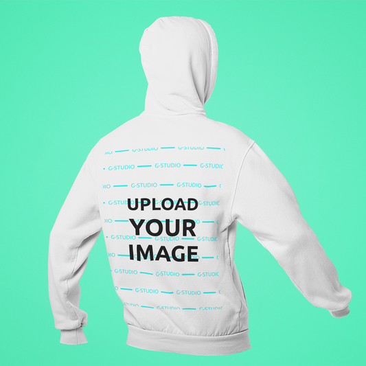 HOODIE BACK VIEW 3D MOCKUP