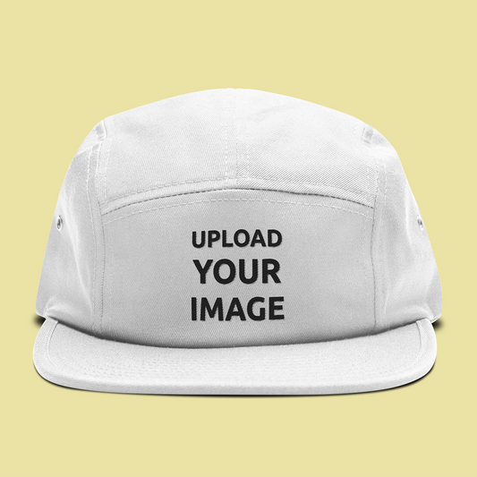 5 PANEL FLAT BRIM HAT 3D MOCKUP